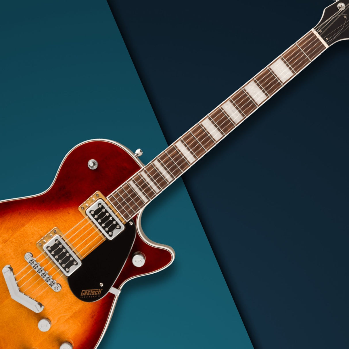 Gretsch G5220 Electromatic Jet BT Single Cut Sweet Tea Electric Guitar Bundle