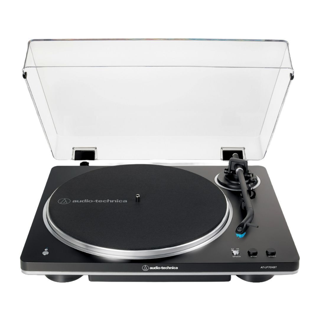 Audio-Technica AT-LP70XBT-BS Fully Automatic Belt-Drive Bluetooth Turntable Kit