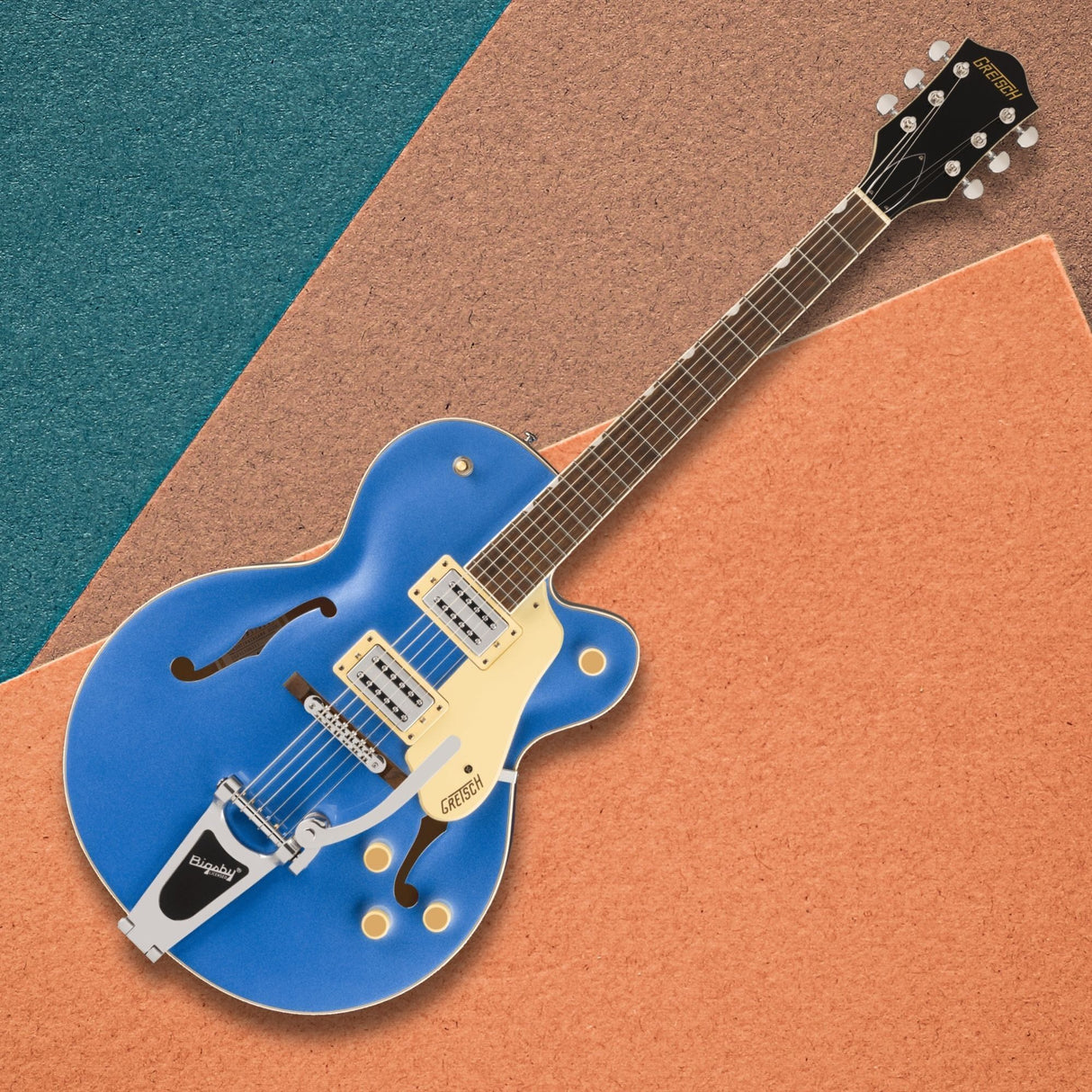 Gretsch G2420T Streamliner Hollow Body Electric Guitar Fairlane Blue Bundle