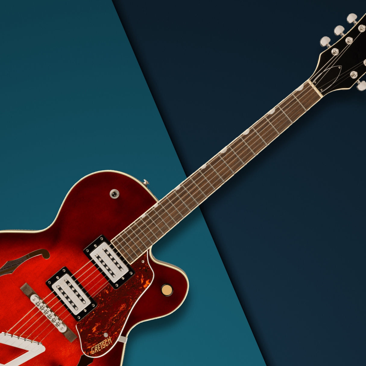 Gretsch G2420 Streamliner Hollow Body Electric Guitar (Claret Burst) with Bundle