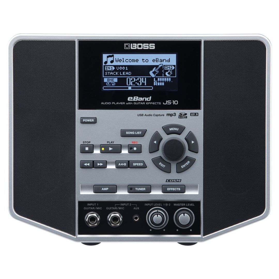 Boss eBand JS-10 Audio Player with Guitar Effects - Black/Silver