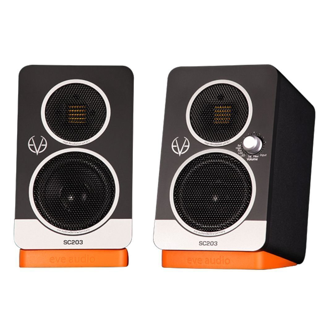EVE Audio SC203 Master-Slave Compact Active Speakers for Detailed Sound (Pair)