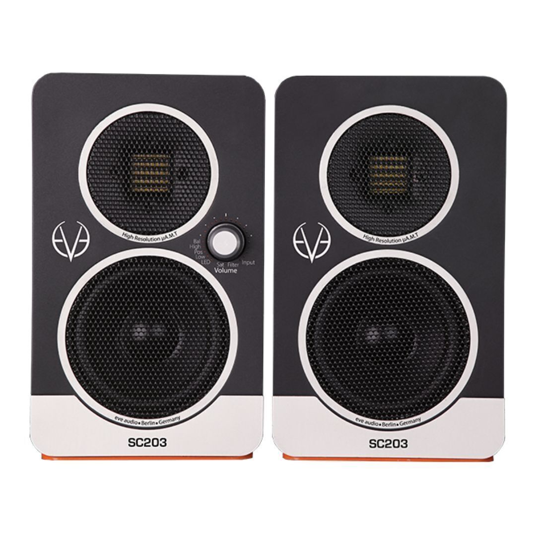 EVE Audio SC203 Master-Slave Compact Active Speakers for Detailed Sound (Pair)