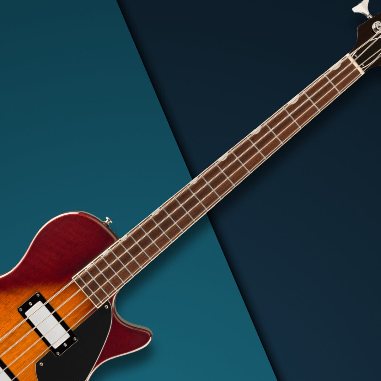 Gretsch Streamliner Jet Club Single-Cut 4-String Bass Guitar (Burst) with Case