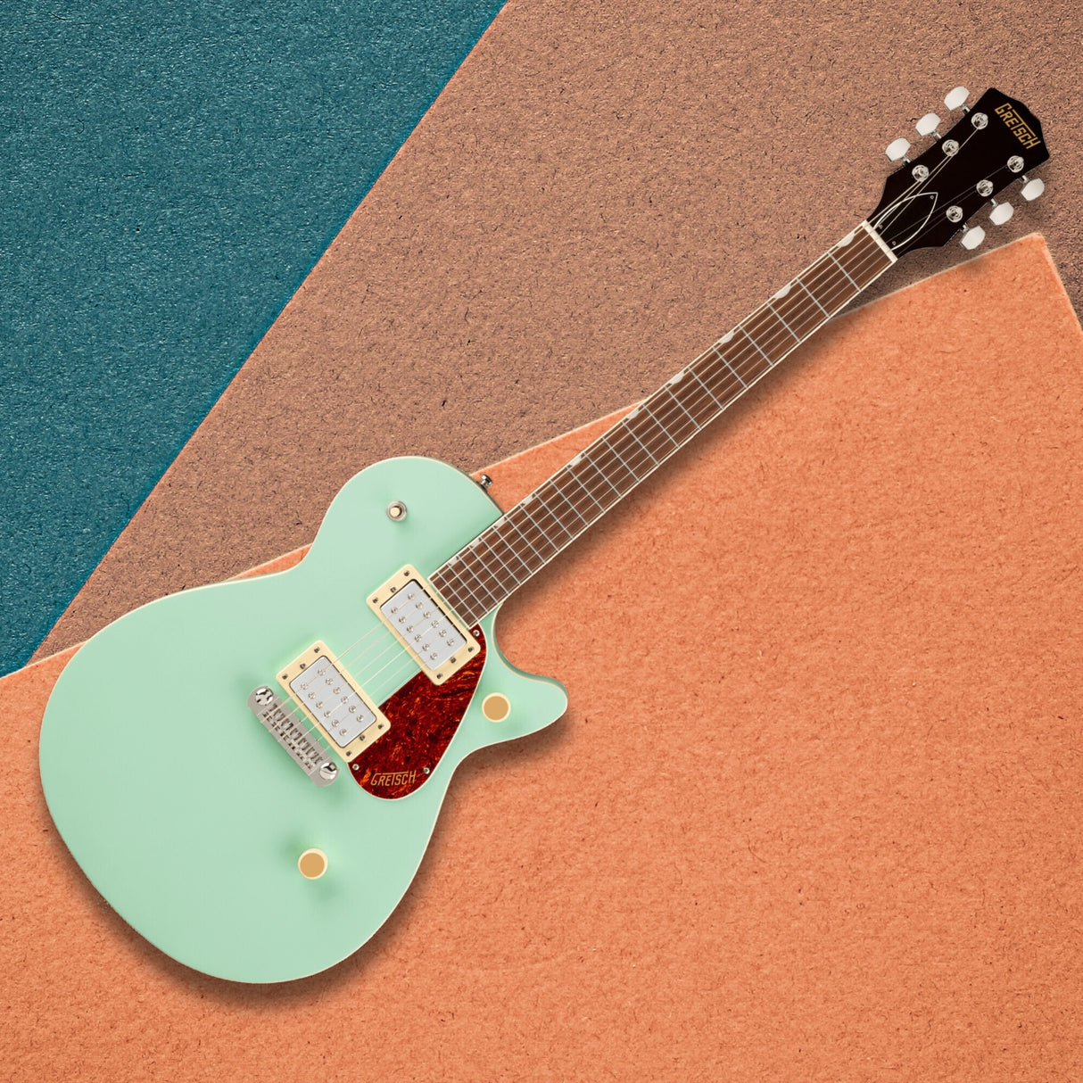 Gretsch Streamliner Jet Club Single-Cut Electric Guitar (Mint Metallic) Bundle