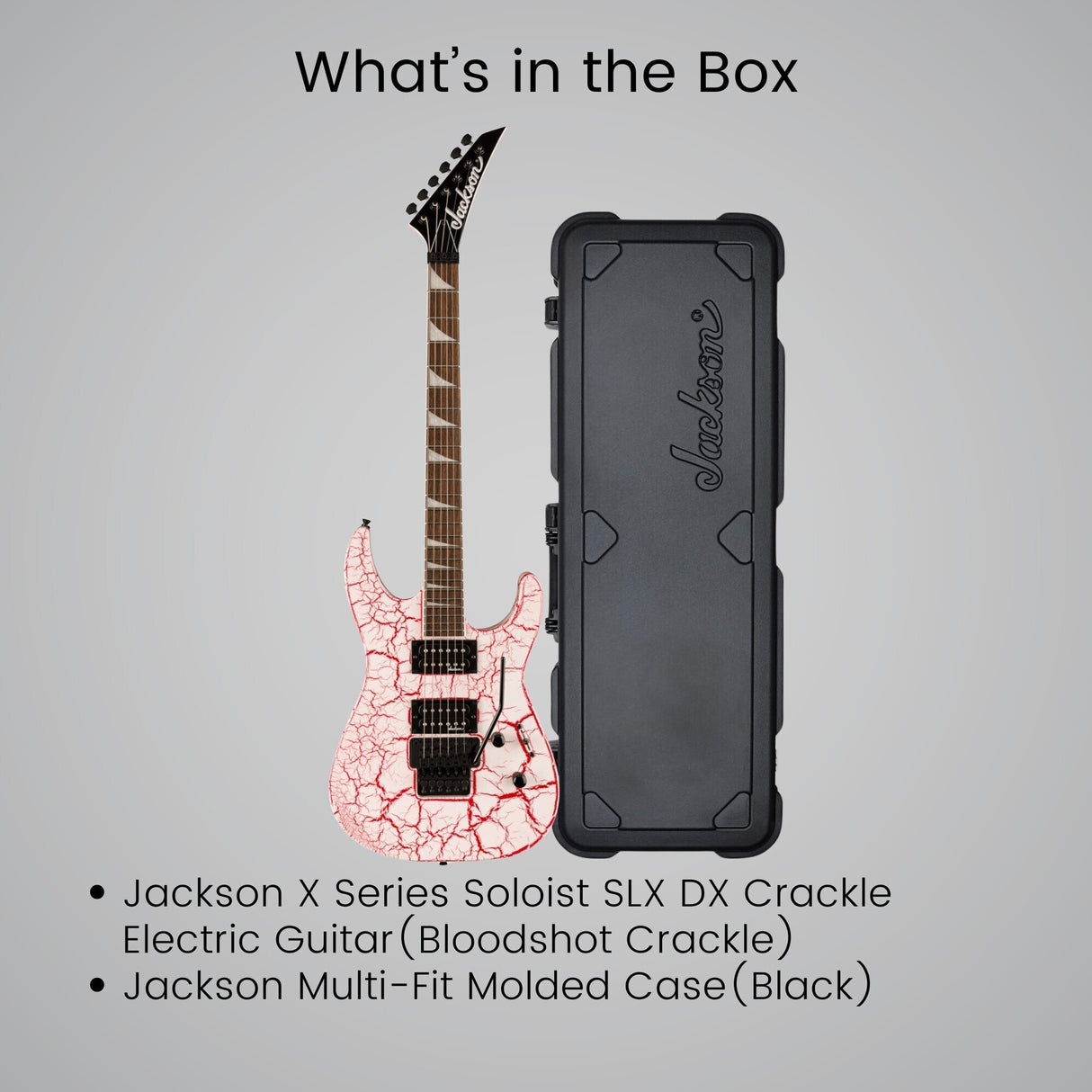 Jackson X Series Soloist SLX DX Crackle Guitar with Laurel Fingerboard Bloodshot