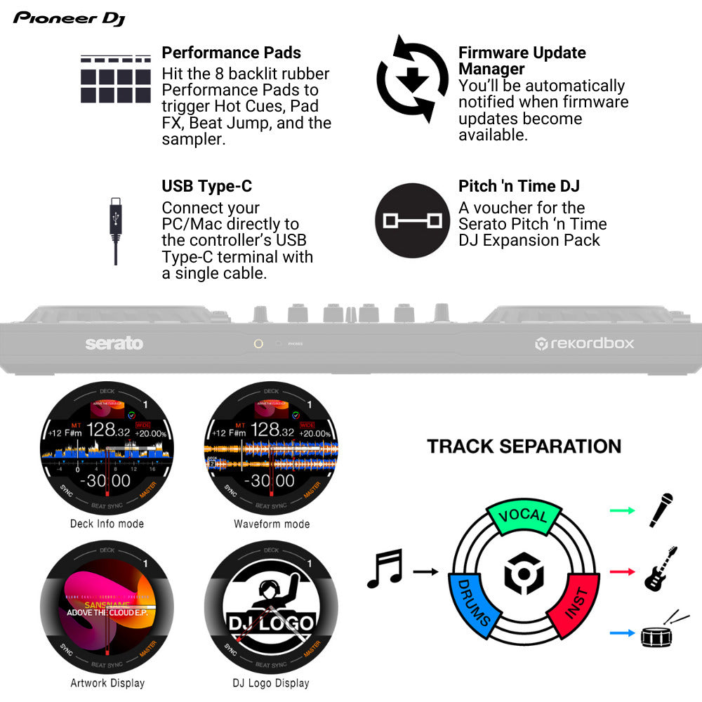 Pioneer DJ DDJ-FLX10 4-Deck/4-Channel DJ Controller