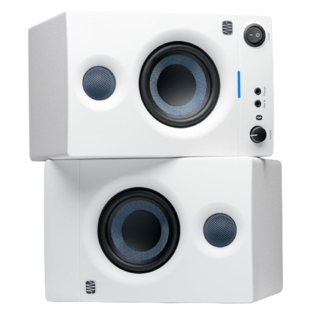PreSonus Eris 3.5BT 3.5-inch Media Reference Monitors with Bluetooth (White)