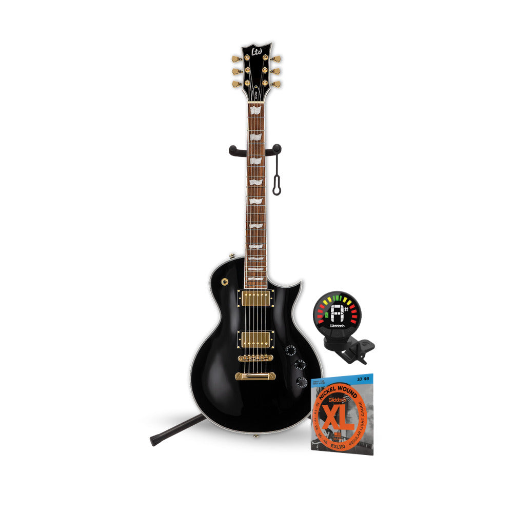 ESP LTD Eclipse EC-256 - Black with Stand, String and Tuner