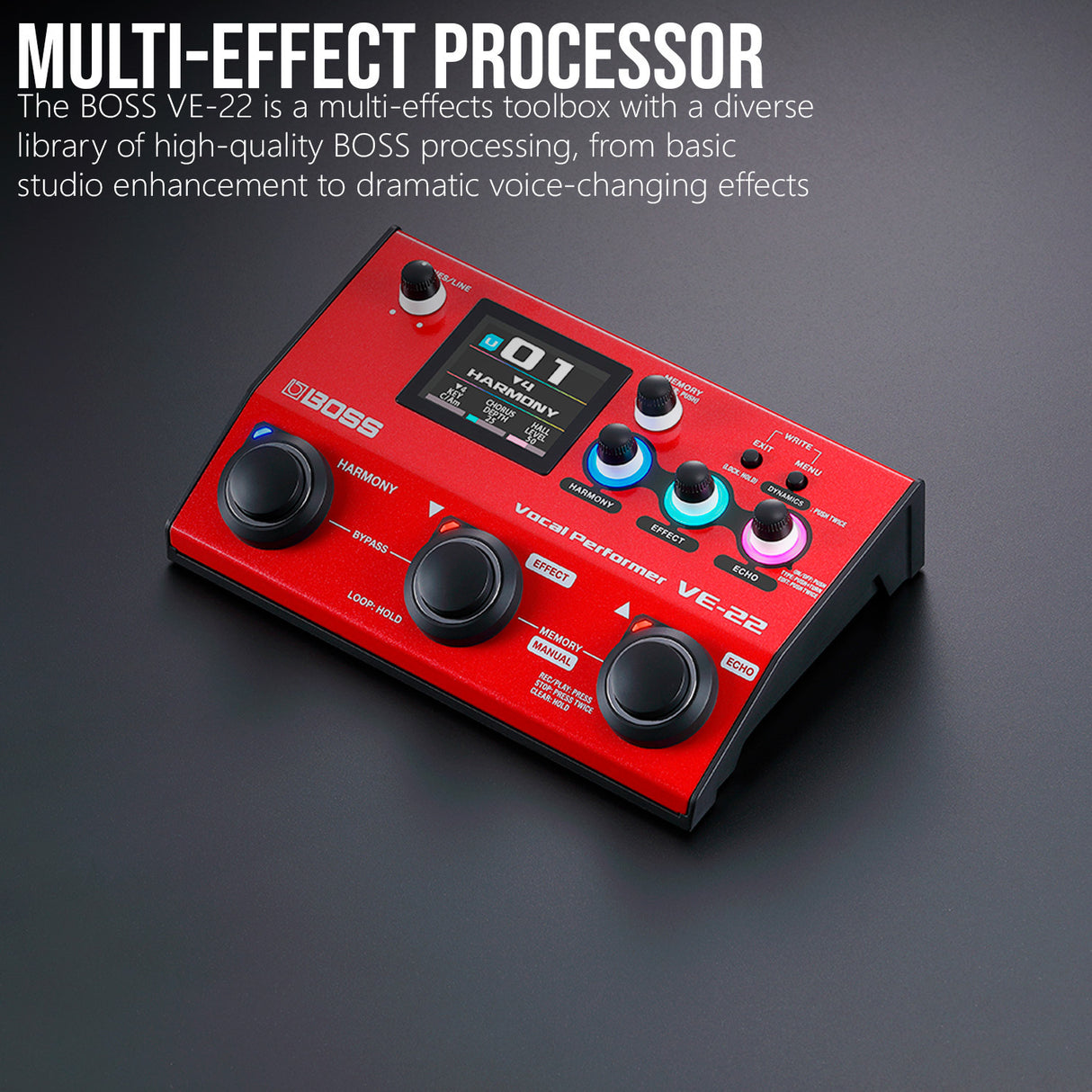 Boss Ve-22 Vocal processor and Carry Bag Bundle
