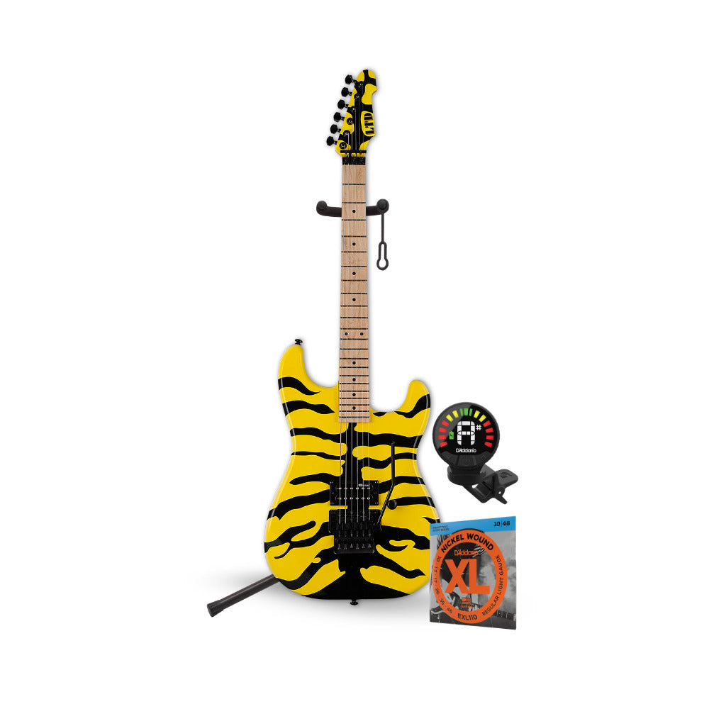 ESP LTD George Lynch GL-200MT - Tiger Stripe with Stand, Tuner and Strings