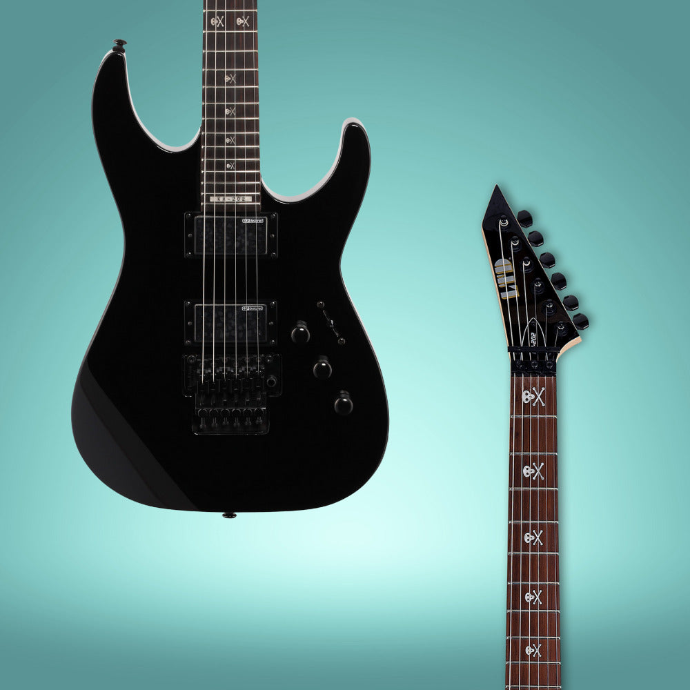 ESP LTD Kirk Hammett Signature KH-202 - Black with Stand, Tuner and Strings