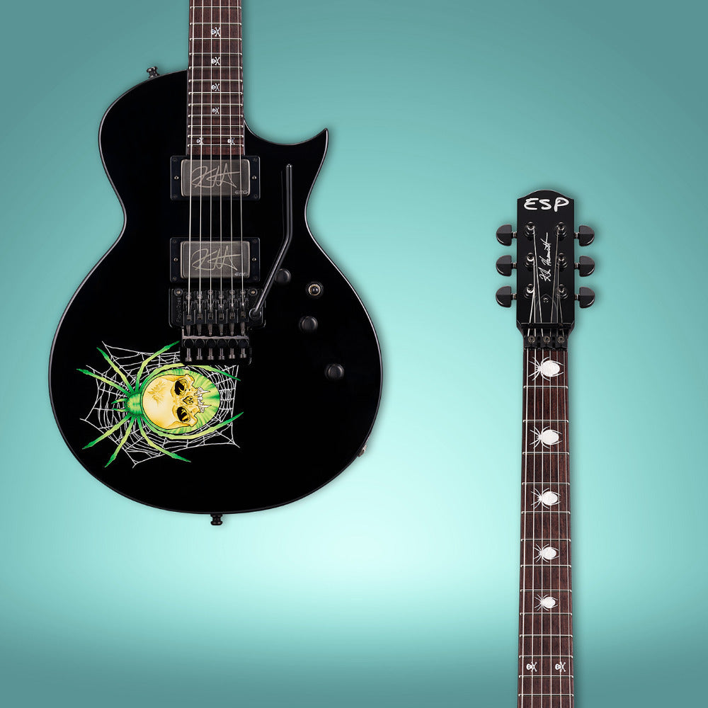 ESP LTD Kirk Hammett EKH-3 Spider 30th Anniversary (Black) with Accessories