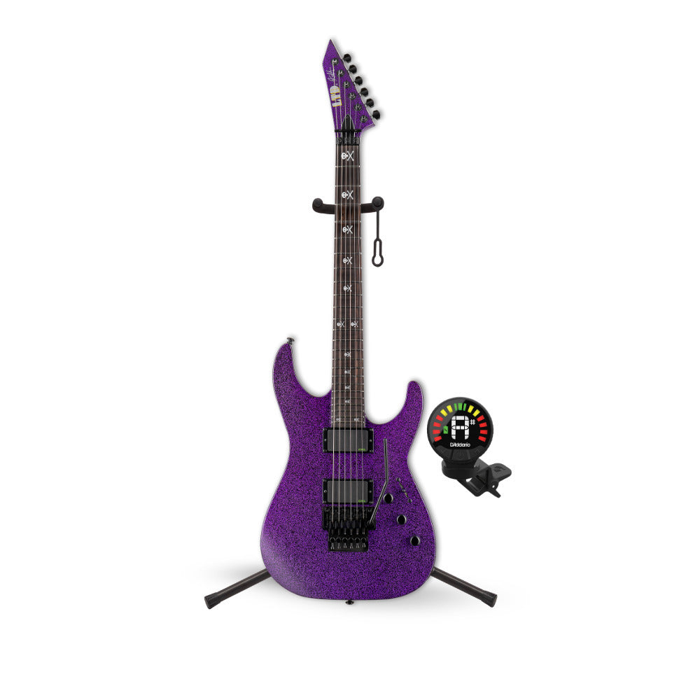 ESP LTD Kirk Hammett Signature KH-602 (Purple) with Stand, Tuner and Strings