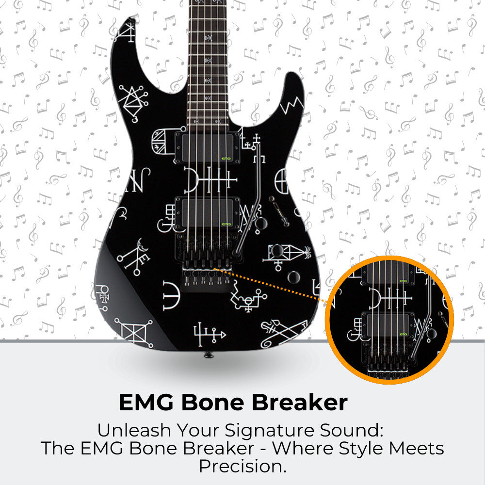 ESP LTD Kirk Hammett Signature Demonology - Black with Stand, Tuner and Strings