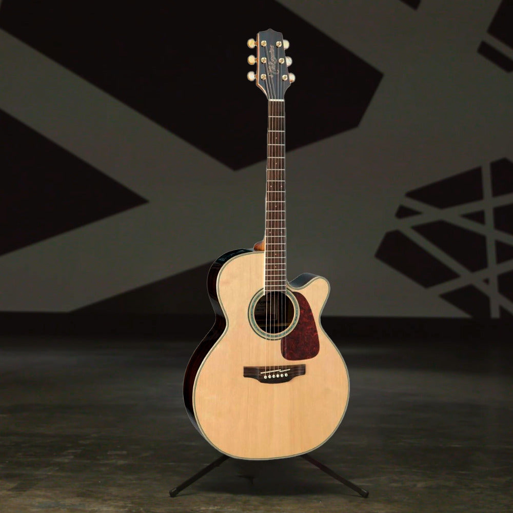 Takamine GN71CE-NAT Nex Cutaway Acoustic-Electric Guitar with stand and tuner