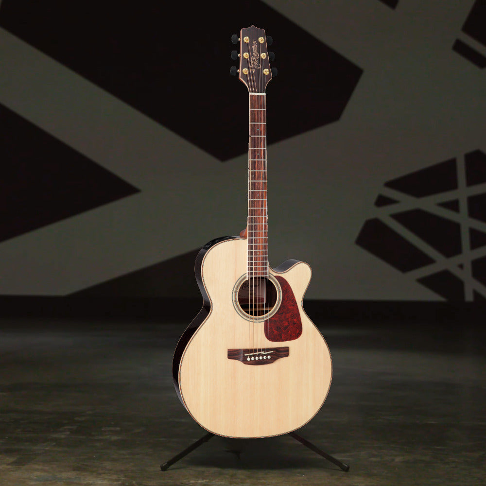 Takamine GN93CE-NAT Nex Cutaway Acoustic-Electric Guitar, Natural with Gig Bag