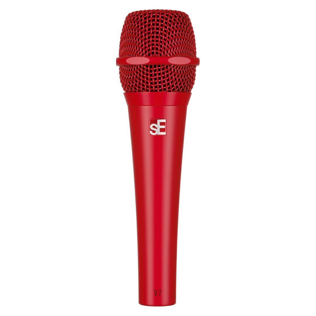 SE Electronics V7-RED Studio Grade Handheld Microphone Supercardioid, Red