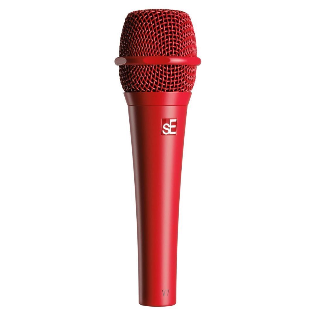 SE Electronics V7-RED Studio Grade Handheld Microphone Supercardioid, Red