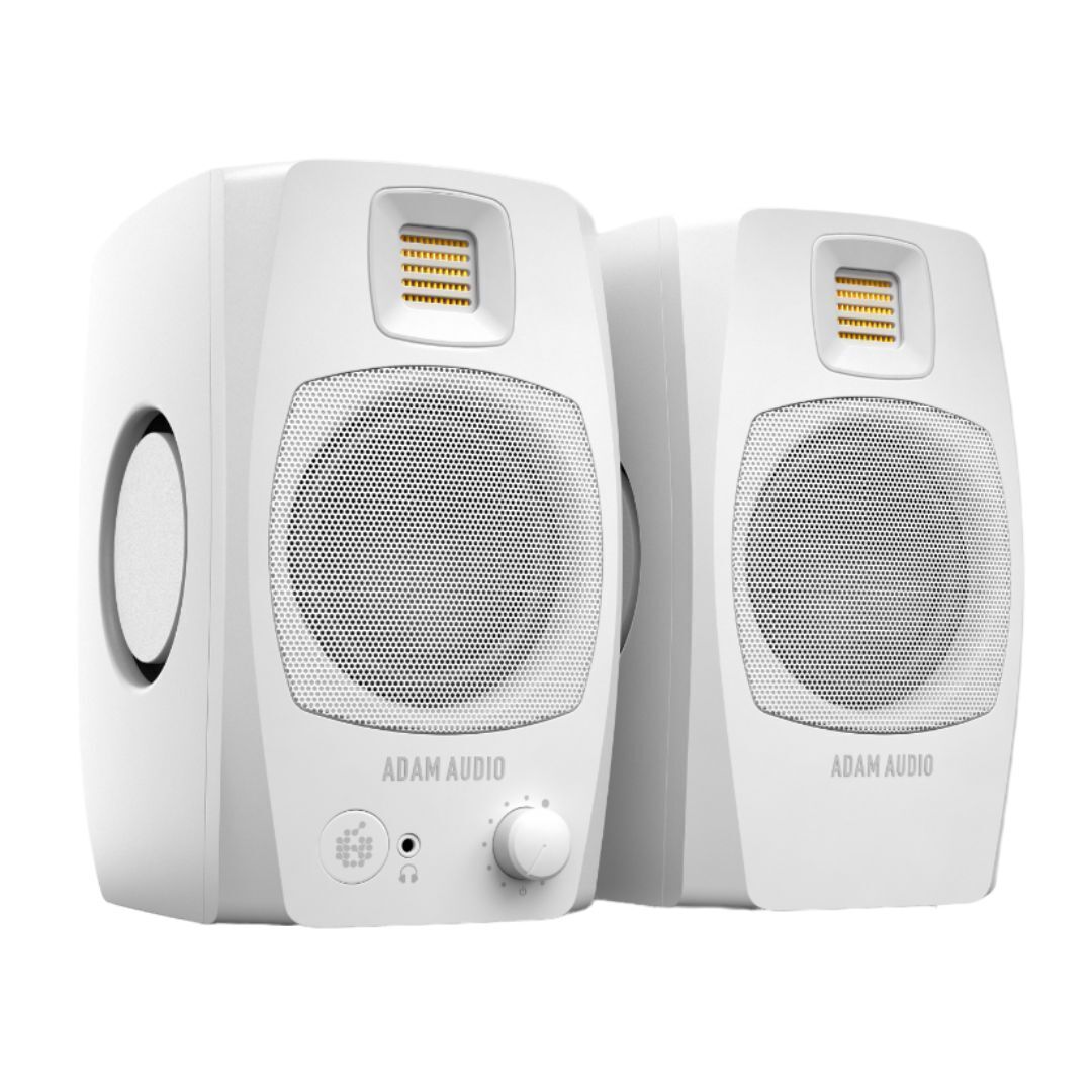 ADAM Audio D3V Active Desktop Monitoring System with USB-C - Pair (White)