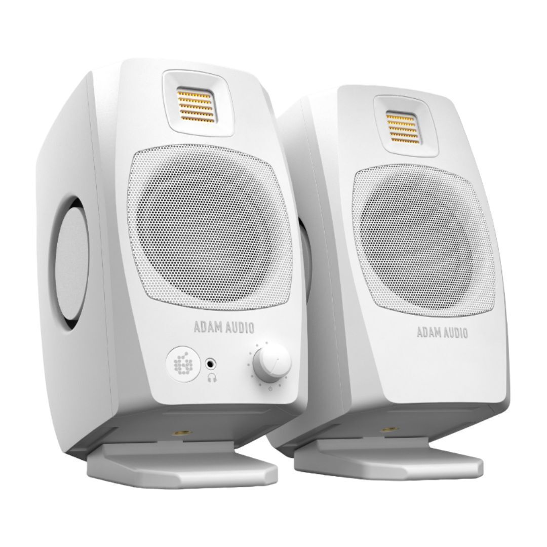 ADAM Audio D3V Active Desktop Monitoring System with USB-C - Pair (White)