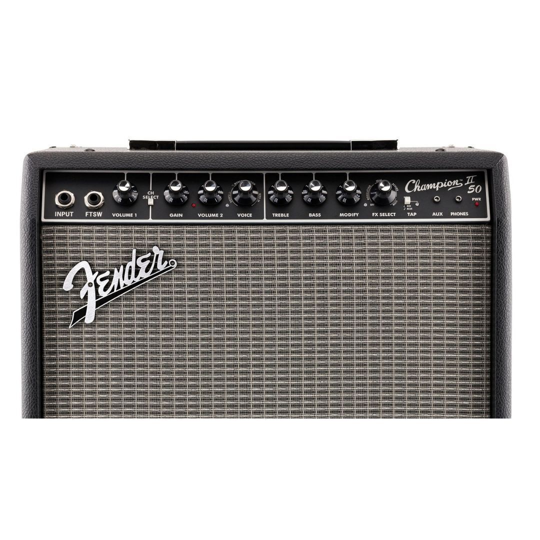 Fender Champion II 50 120V Digital Guitar Amplifier with 12-In Fender Special Design Speaker (Black)