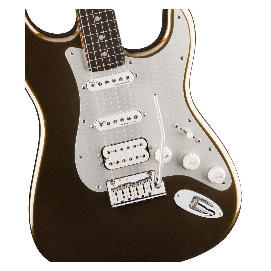 Fender American Ultra II Stratocaster HSS, Ebony Fingerboard, Texas Tea
