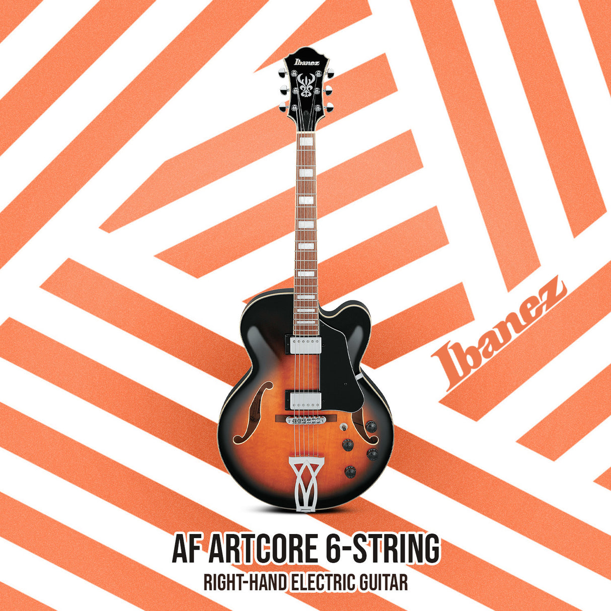 Ibanez AF Artcore 6-String Electric Guitar (Vintage Sunburst) with Gig Bag