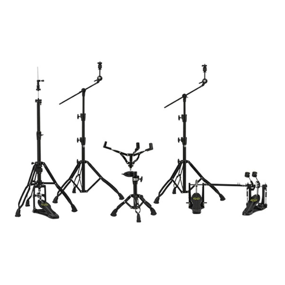 Mapex HP8005EB-DP Armory 5-Piece Hardware Pack with Double-Braced Stands (Black Plated)