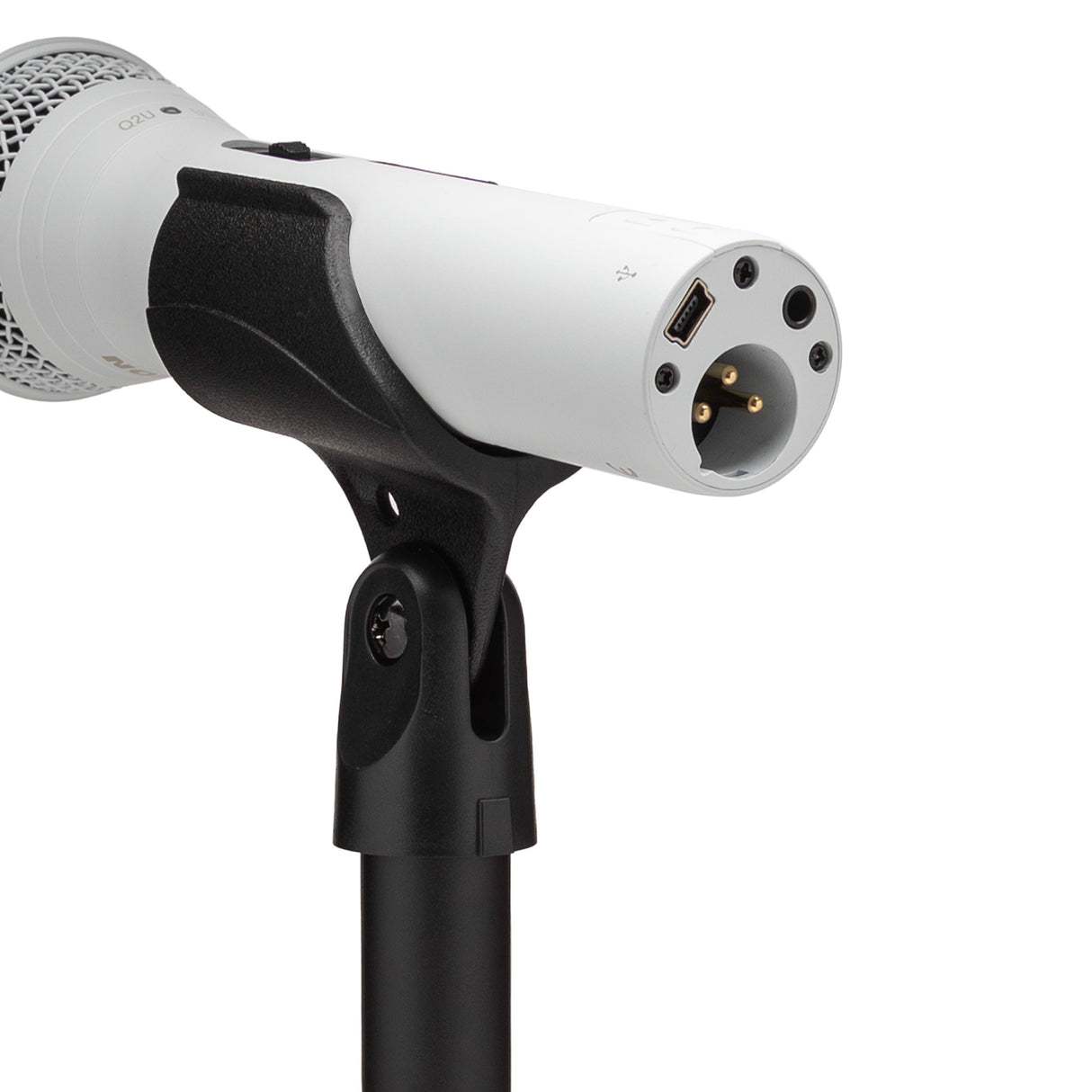 Samson Q2U Handheld Dynamic USB Microphone Recording and Podcasting Pack (White)