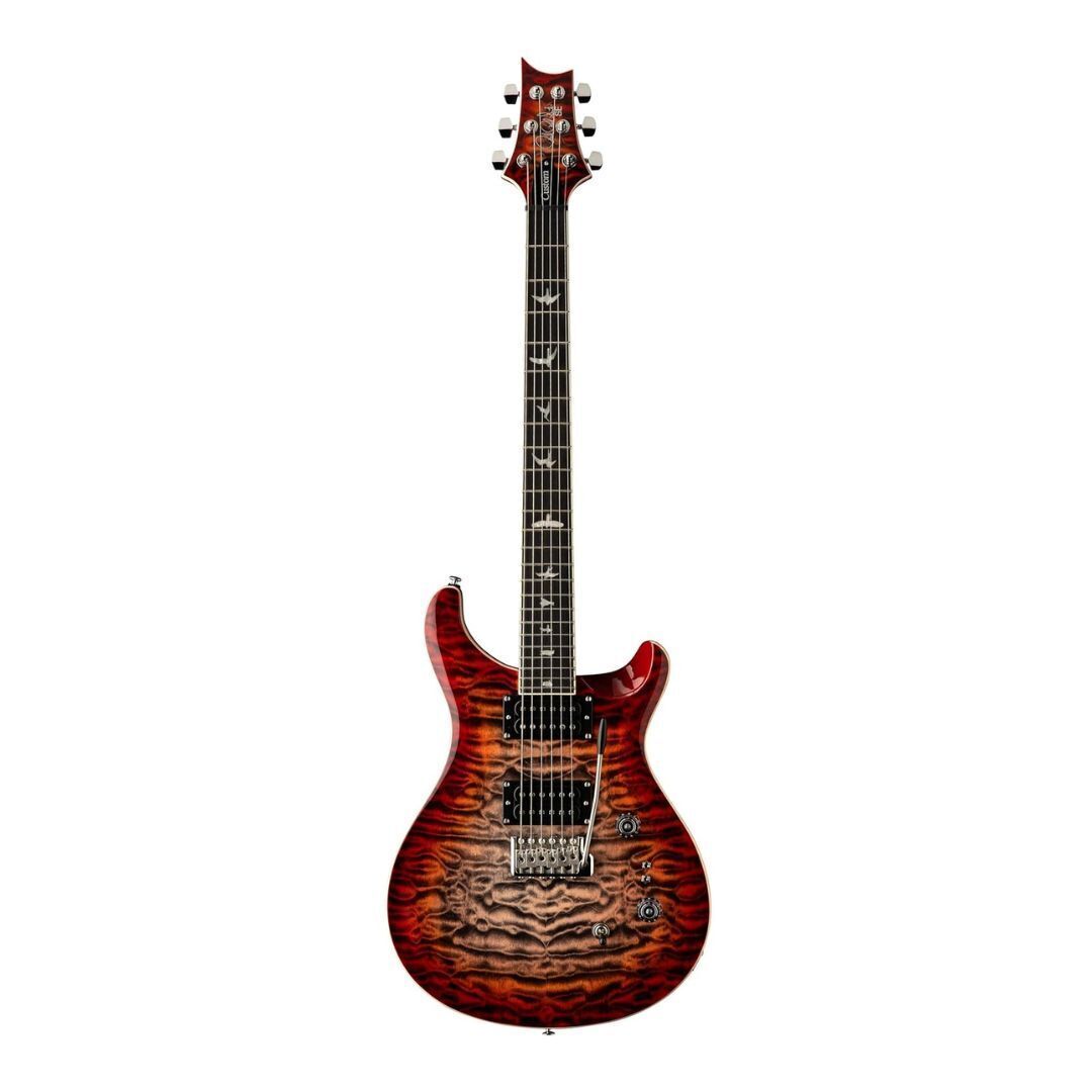 PRS SE Custom 24-08 - Quilt Top Electric Guitar - Charcoal Cherry Burst