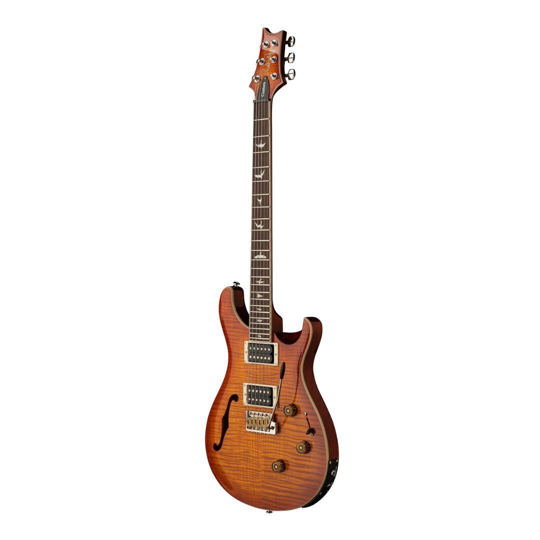 PRS SE Custom 24 Semi-Hollow Piezo Electric Guitar - Vintage Sunburst