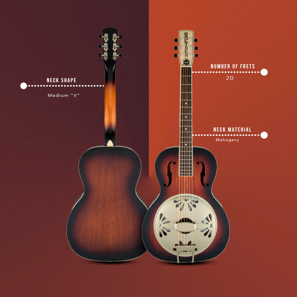 Gretsch 6-String Acoustic-Electric Resonator Guitar (2-Color Sunburst)