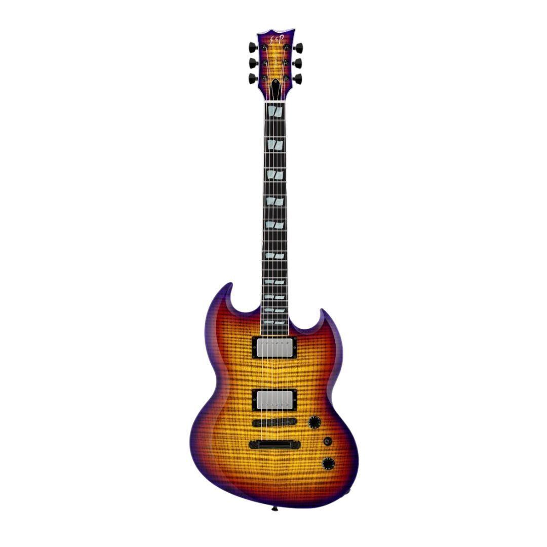 USA VIPER Flame Maple Lynch Burst with Hardshell Case