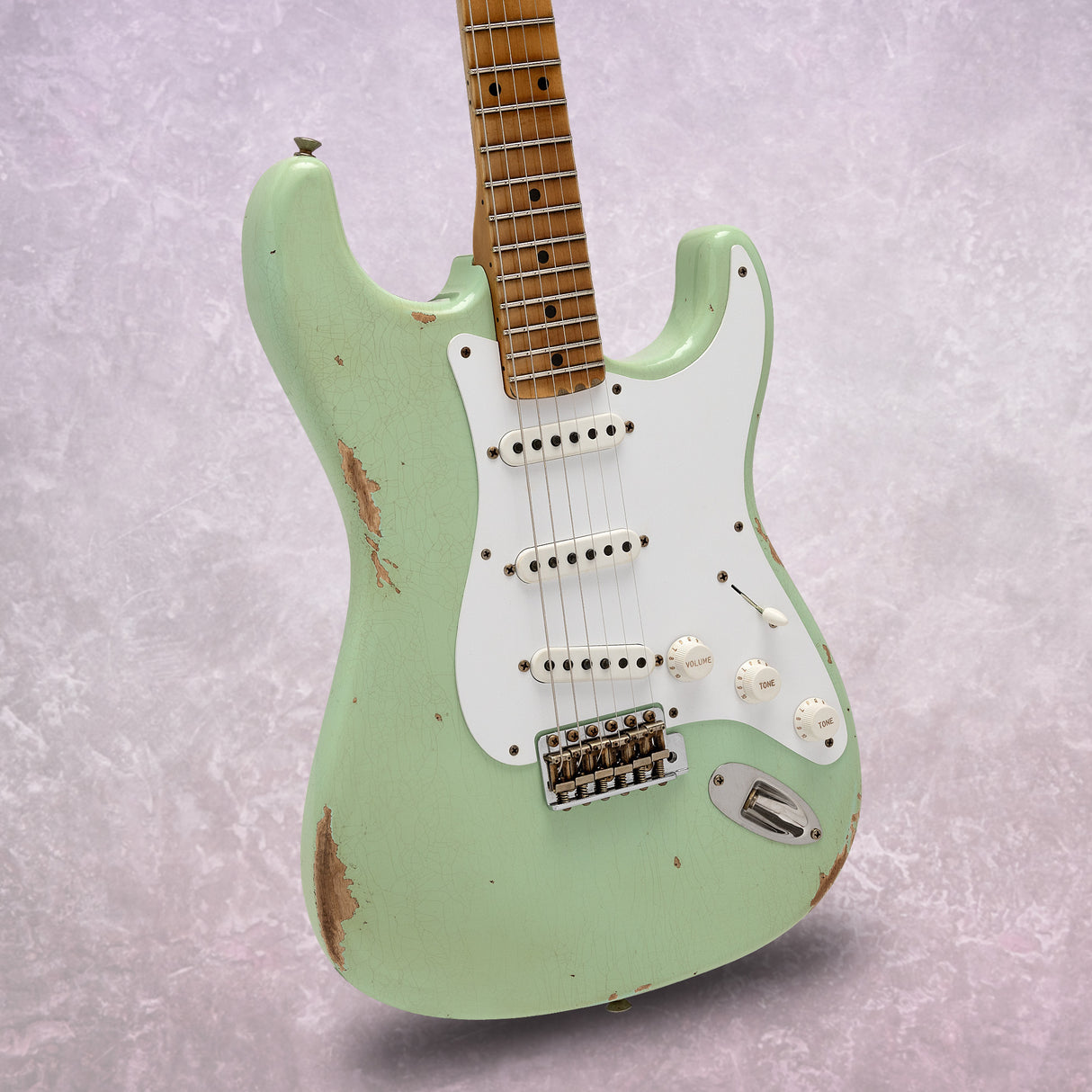 Fender Limited Edition Fat 1954 Stratocaster, Relic, Super Faded Aged Surf Green