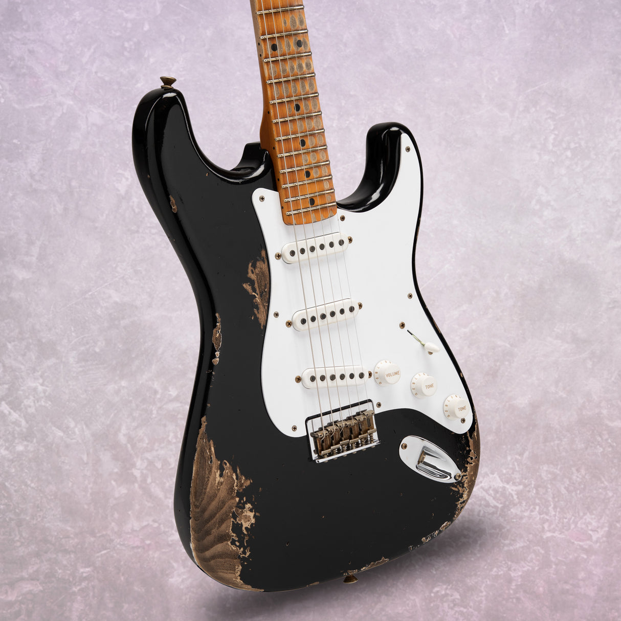 Fender Custom Shop Ltd. Ed. '54 Hardtail Stratocaster Heavy Relic, Aged Black