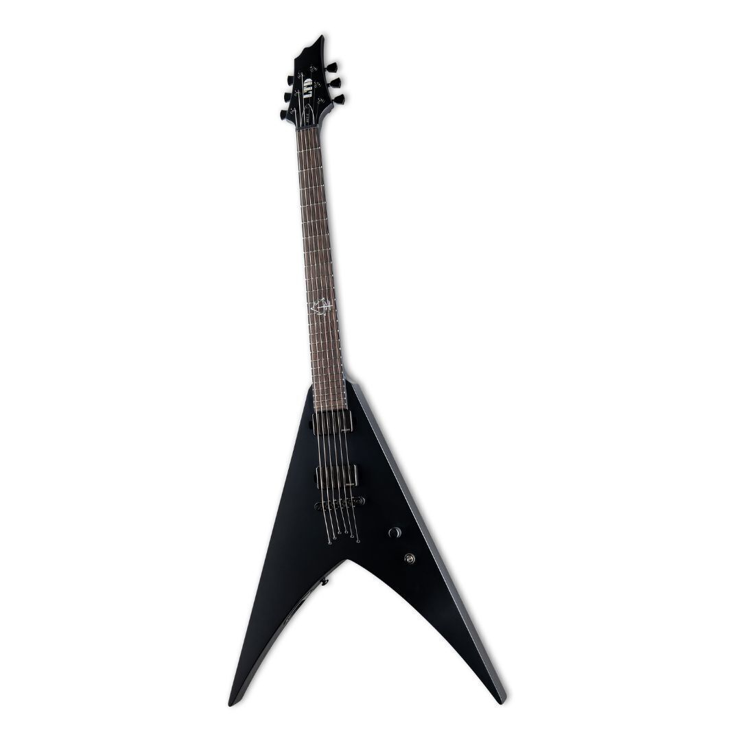 ESP LTD HEX-6 Nergal Signature Electric Guitar in Black Satin