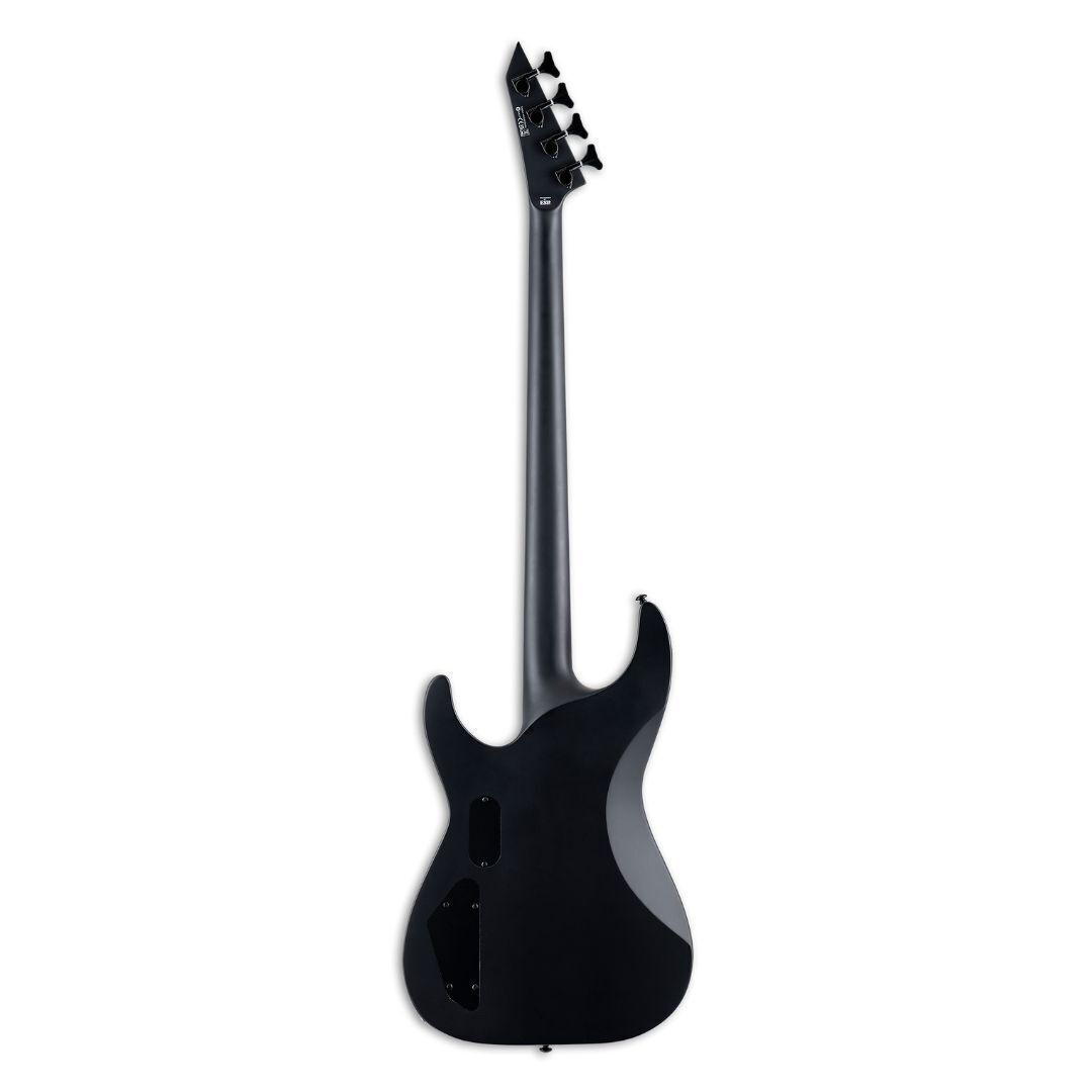ESP LTD M-4 Black Metal Electric Bass Guitar in Black Satin