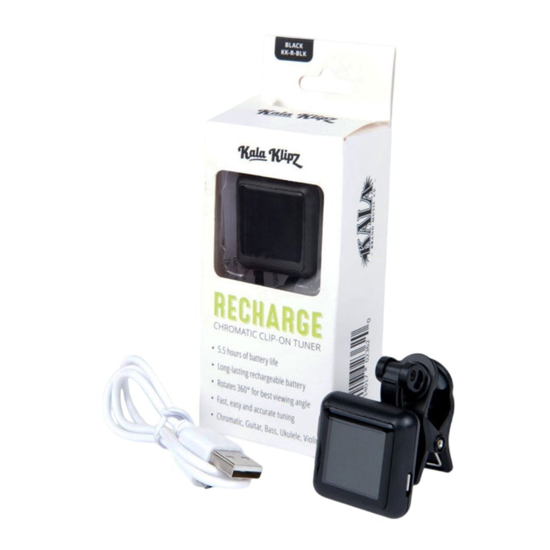 Kala Klipz Rechargeable Chromatic Clip-On Tuner (Black)