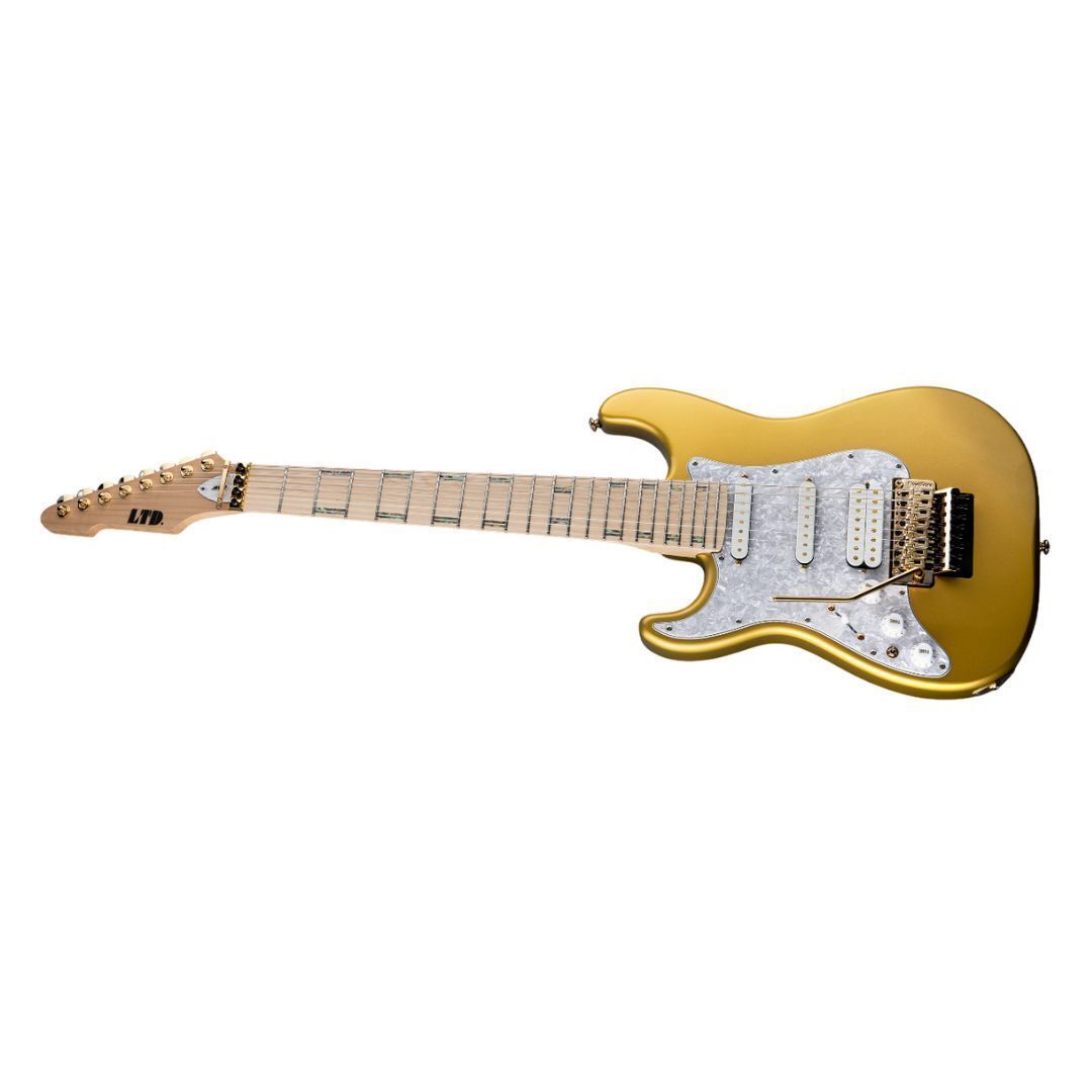 ESP LTD JRV-8FR Javier Reyes Left Handed Signature Guitar Metallic Gold- B-Stock