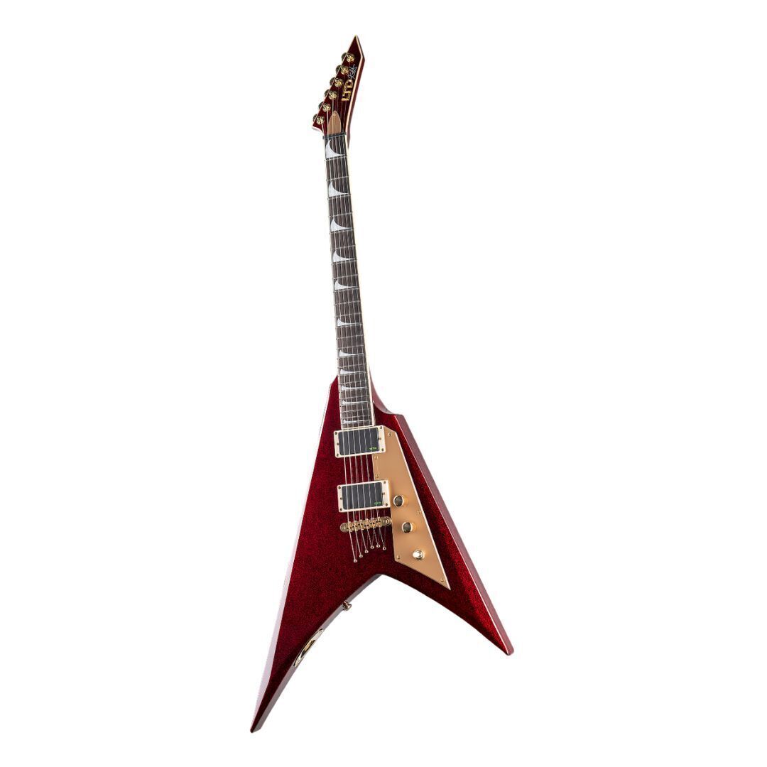 ESP LTD KH-V Kirk Hammett Signature Electric Guitar - Red Sparkle- B-Stock