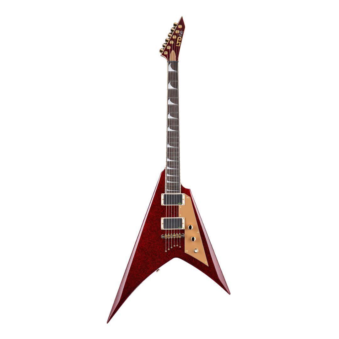 ESP LTD KH-V Kirk Hammett Signature Electric Guitar - Red Sparkle- B-Stock