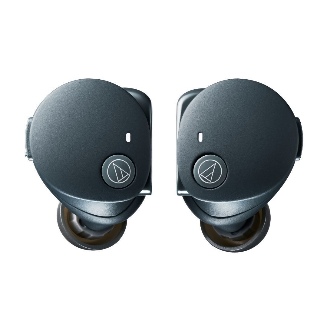 Audio-Technica ATH CKS50TW2 Water Resistant Dustproof Black Wireless Earbuds