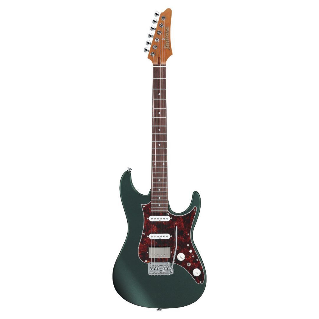 Ibanez AZ Prestige 6str Electric Guitar w/Case - Ivy Green Metallic Flat
