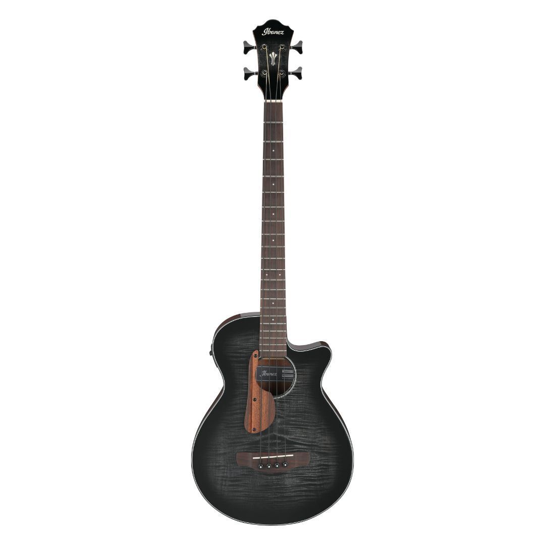 Ibanez AEGB25E Transparent Black Burst High Bloss ACEL Bass Guitar