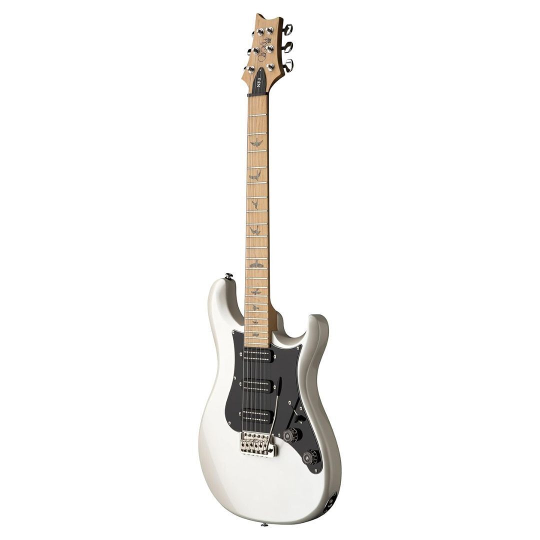 PRS SE NF 3 6 String Right Hand Pearl White Electric Guitar with Maple Fretboard