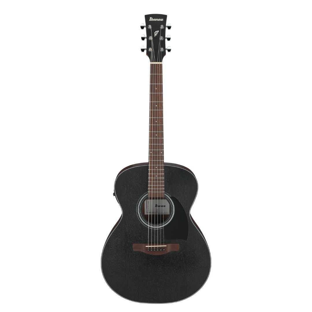 Ibanez PC54E Weathered Black Open Pore Top, Open Pore Natural Back Guitar