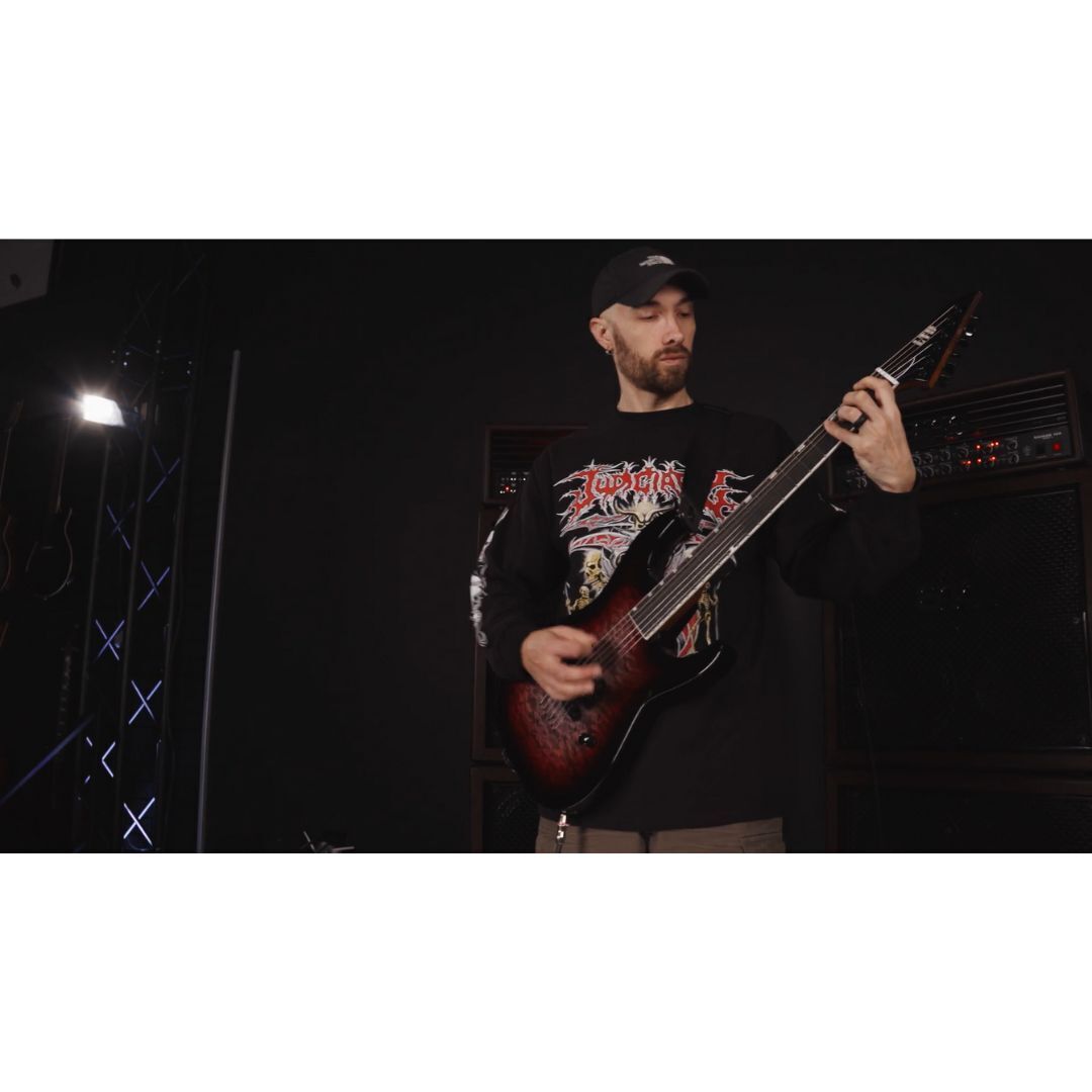 ESP LTD JM-I/QM Electric Guitar in DEEP BLOOD MOON