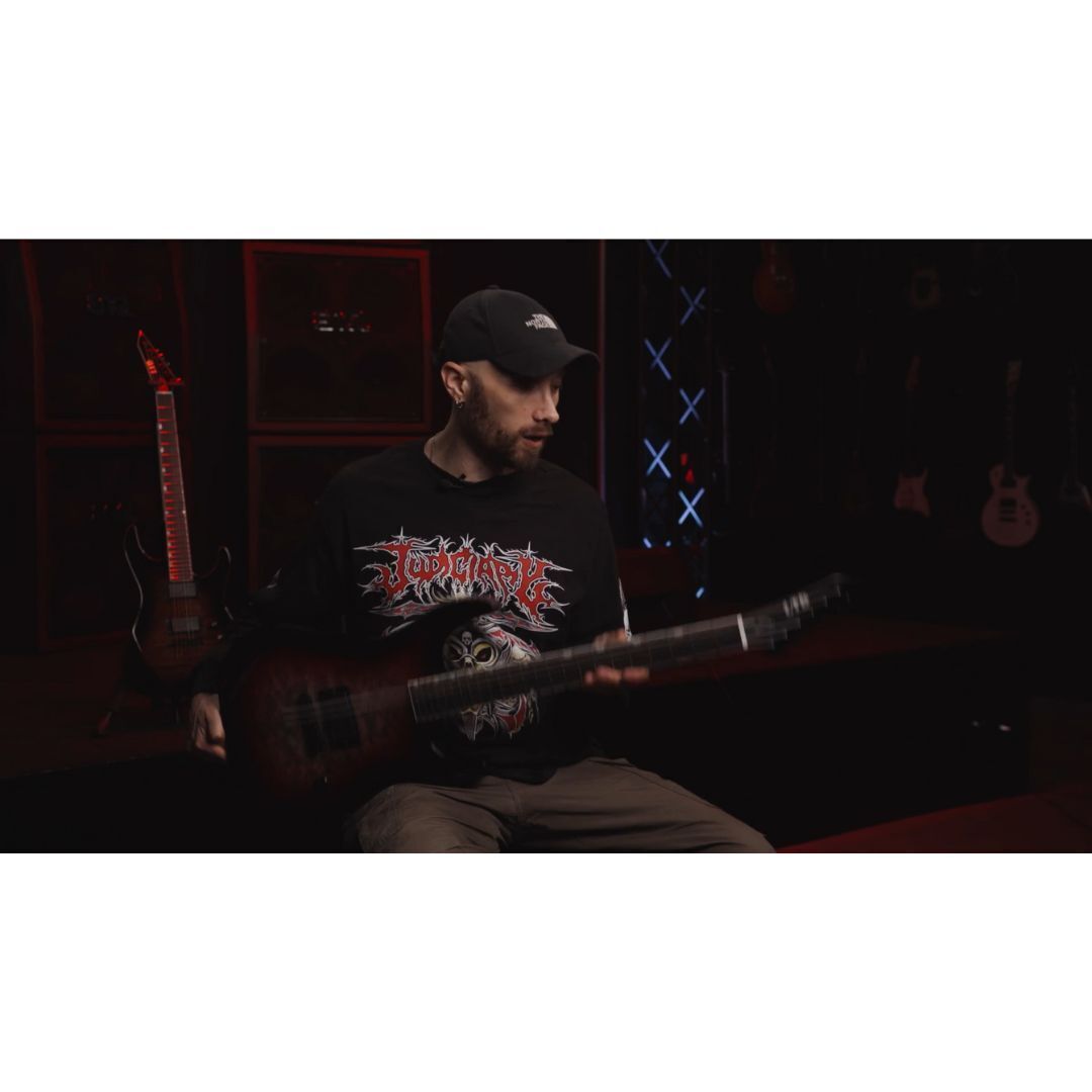 ESP LTD JM-I/QM Electric Guitar in DEEP BLOOD MOON
