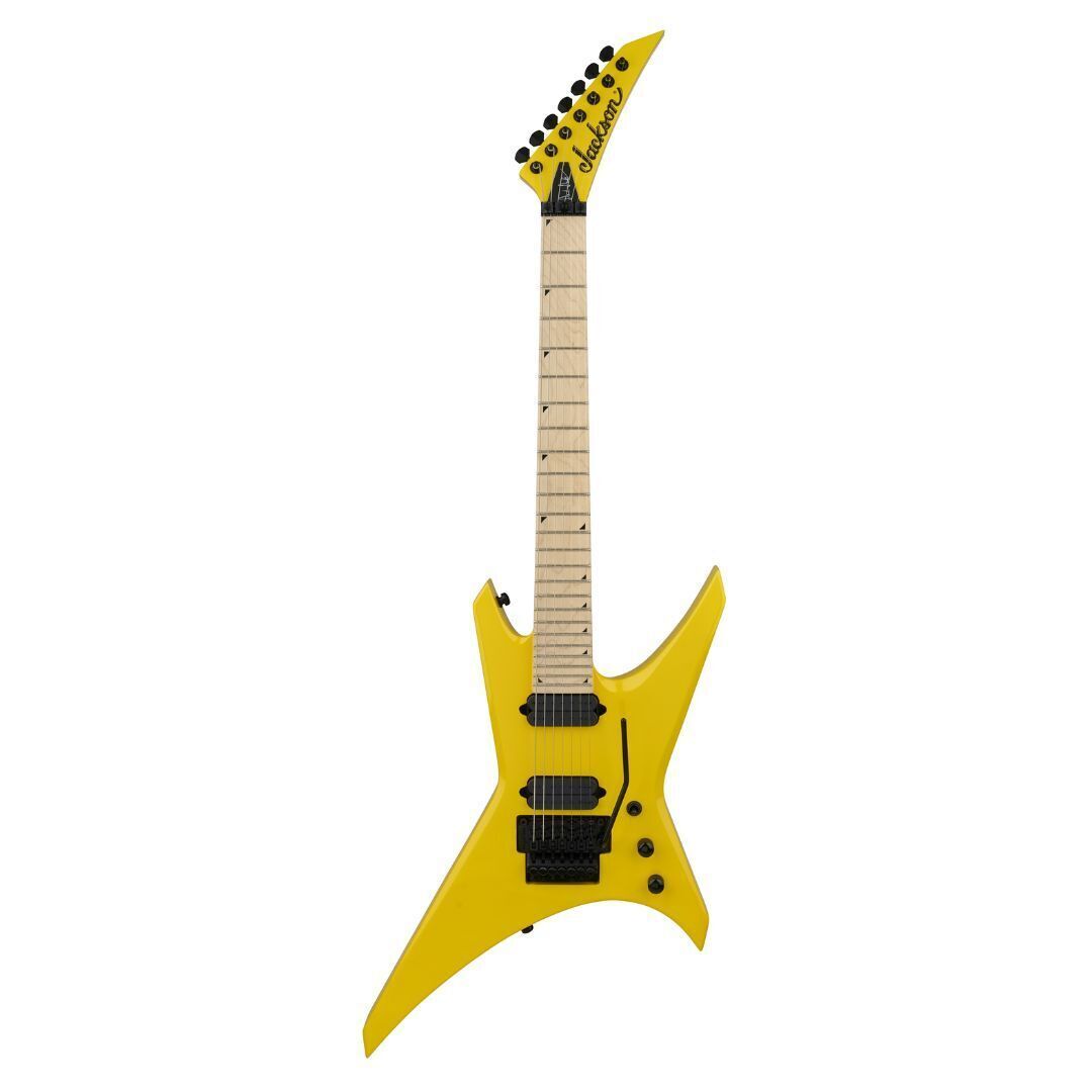 Jackson Pro Series Signature Dave Davidson Warrior WR7 Ferrari Yellow Guitar